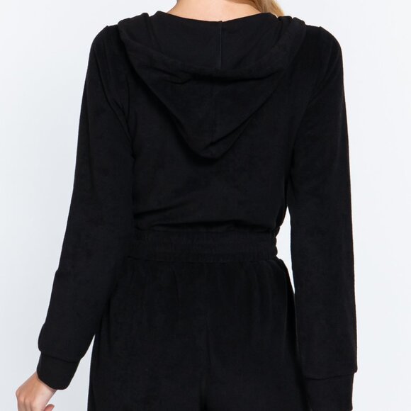 Hoodie Terry Towelling Jacket - Picture 5 of 5